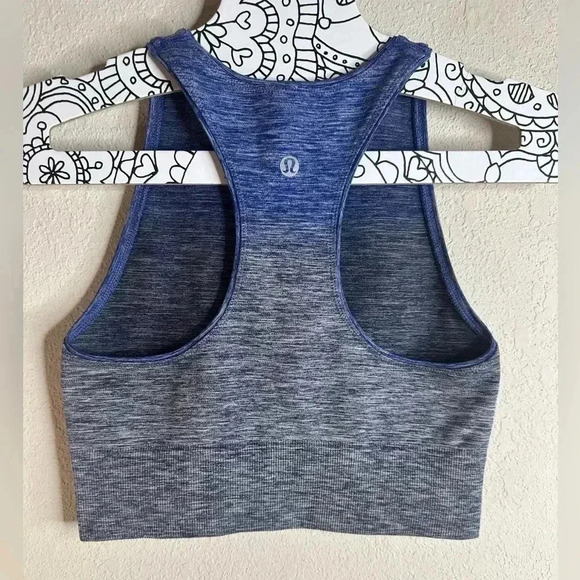 Lululemon Balance & Resist Crop Tank Midnight Navy/White/Psychic - Picture 3 of 3